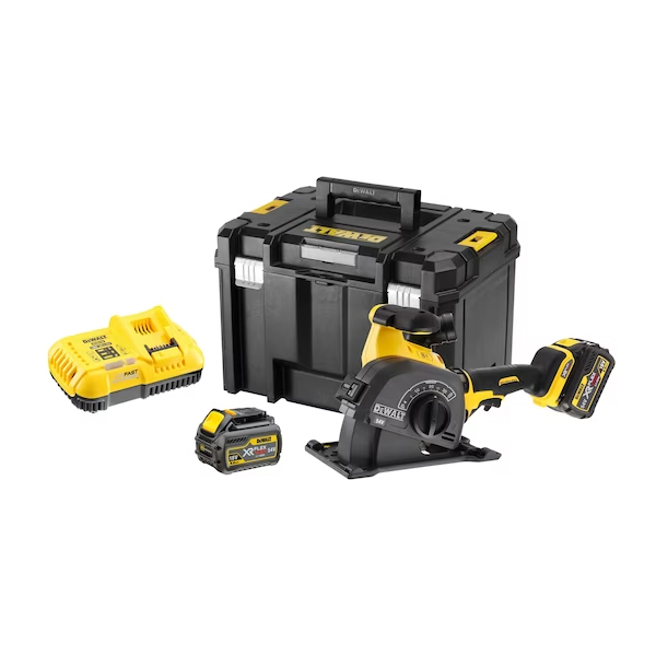 DeWalt Freză de canelat pentru perete 54 V XR FLEXVOLT DCG200T2-QW
