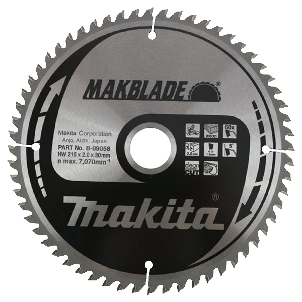 PANZA CIRCULAR MAKBLADE LEMN 216X30X60