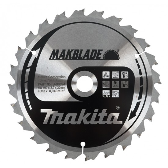 PANZA CIRCULAR MAKBLADE LEMN 190X20X24