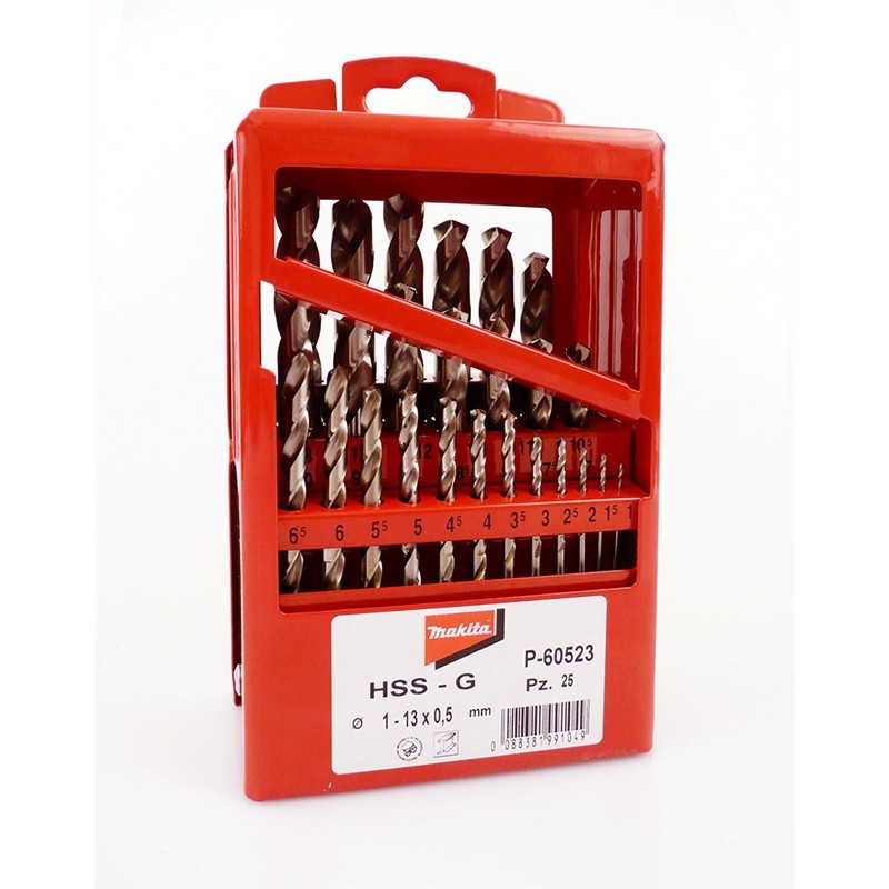 SET 25 BURGHIE METAL HSS-G CYL 1-13mm