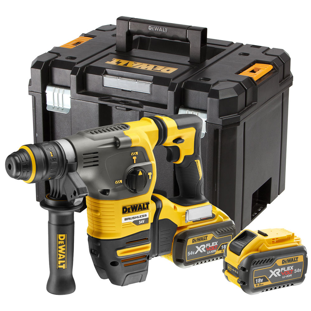 Dewalt Ciocan rotopercutor cu motor fara perii SDS-Plus de 54V XR FLEXVOLT DCH334X2-QW