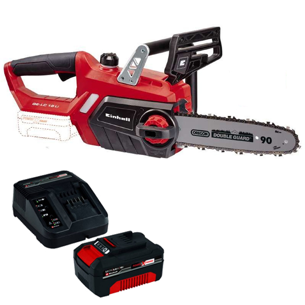 Einhell Fierastrau cu lant cu acumulator si incarcator 18V PXC GE-LC Li + starter kit 4.0ah