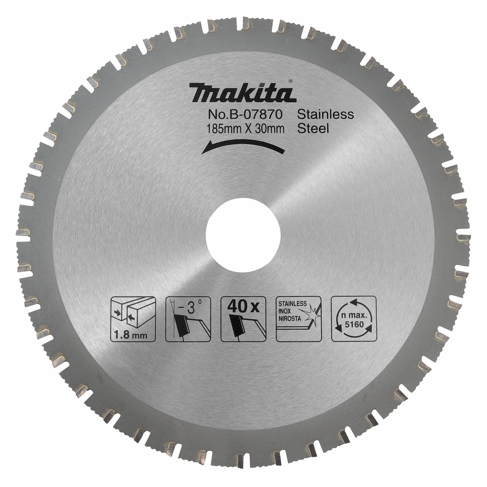 DISC CIRCULAR PT METAL 185x30x1.6 64T