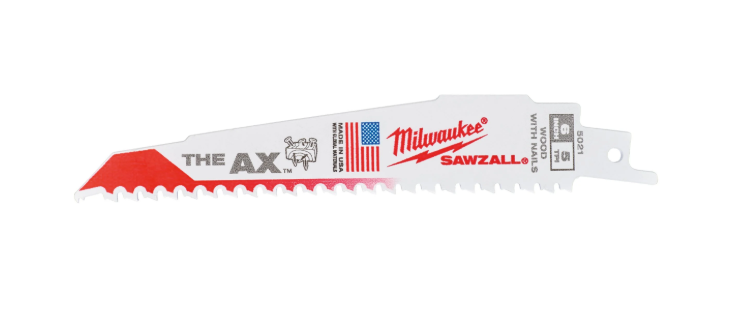 Milwaukee Pânze Heavy Duty AX™ pentru lucrări de demolare 150mm x 5 Tpi - 5 pc Lama fierastrau sabie
