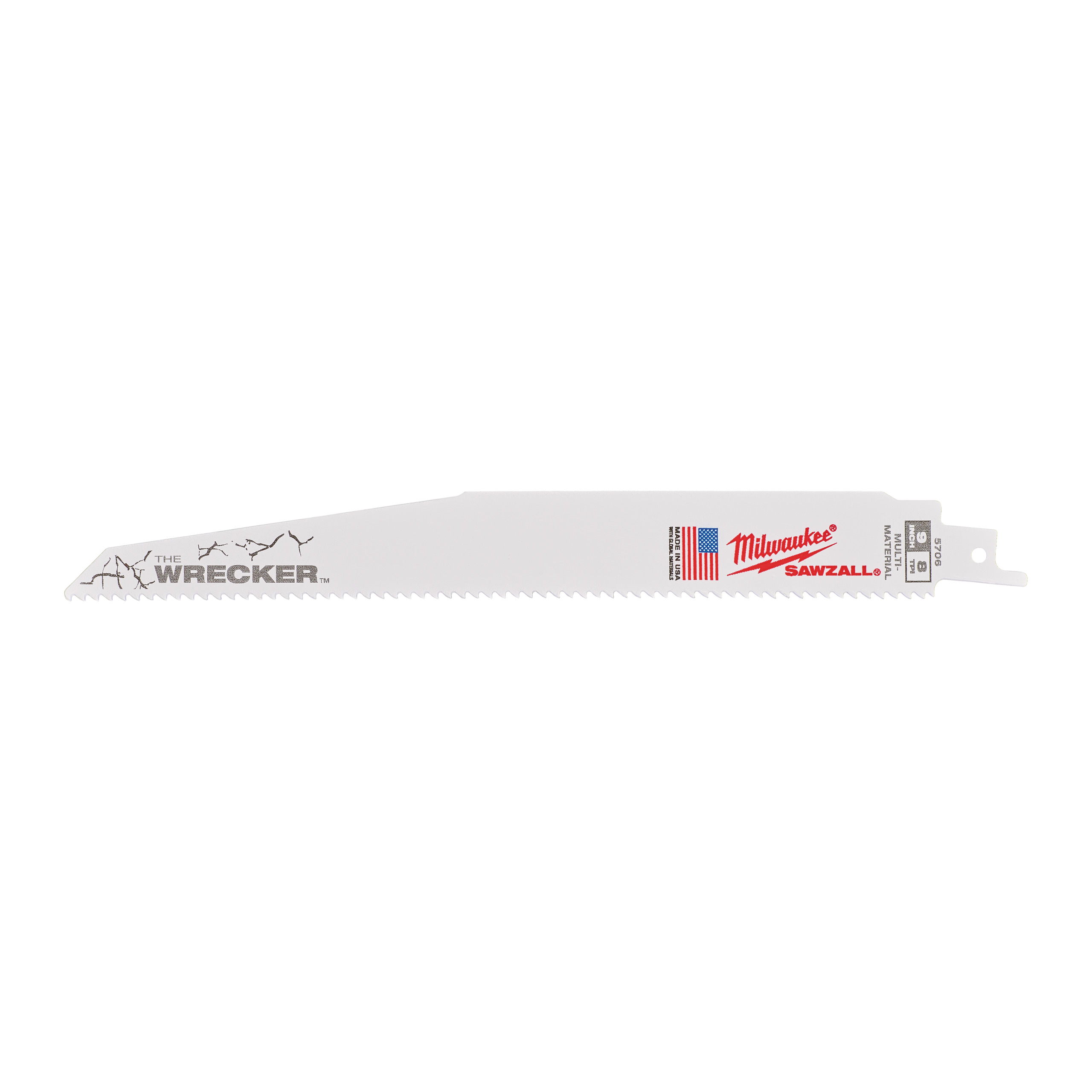 Metal: Pânze Extra Heavy Duty WRECKER™ Pânză sabie 230 mm, 8/3,2 mm Bimetal, Co - 5 bucăți
