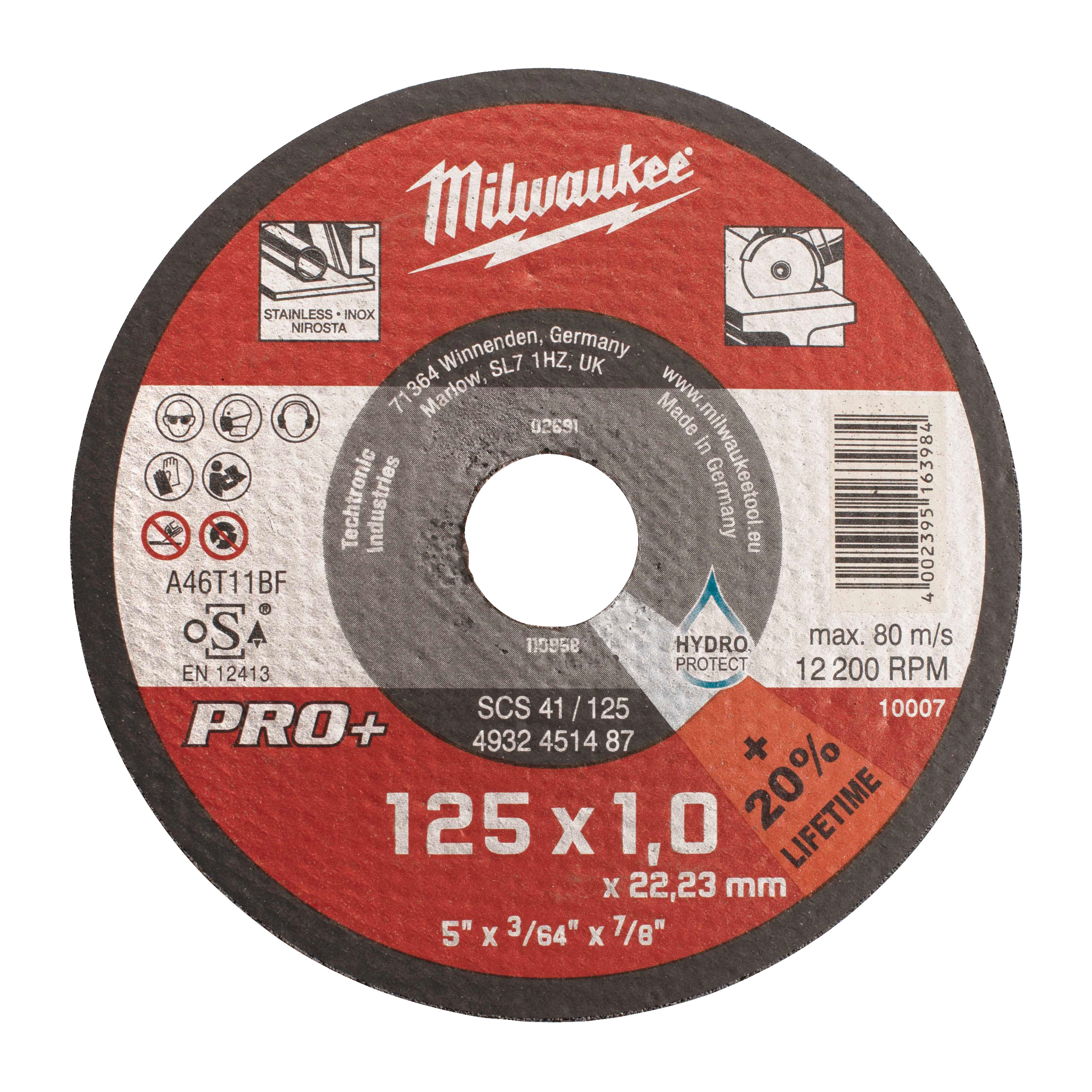 Discuri subțiri PRO+ pentru debitare metal SCS 41 125