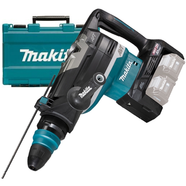 Ciocan rotopercutor SDS-MAX wireless, Li-Ion, 2x40V XGT, 21.4J, fara acumulator in set (SOLO) + Valiza HR006GZ