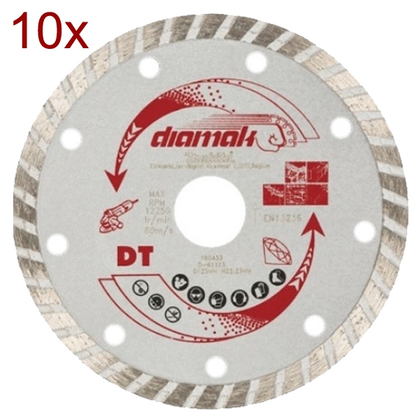 SET 10 DISCURI DIAMANTATE OND. 125x22x7