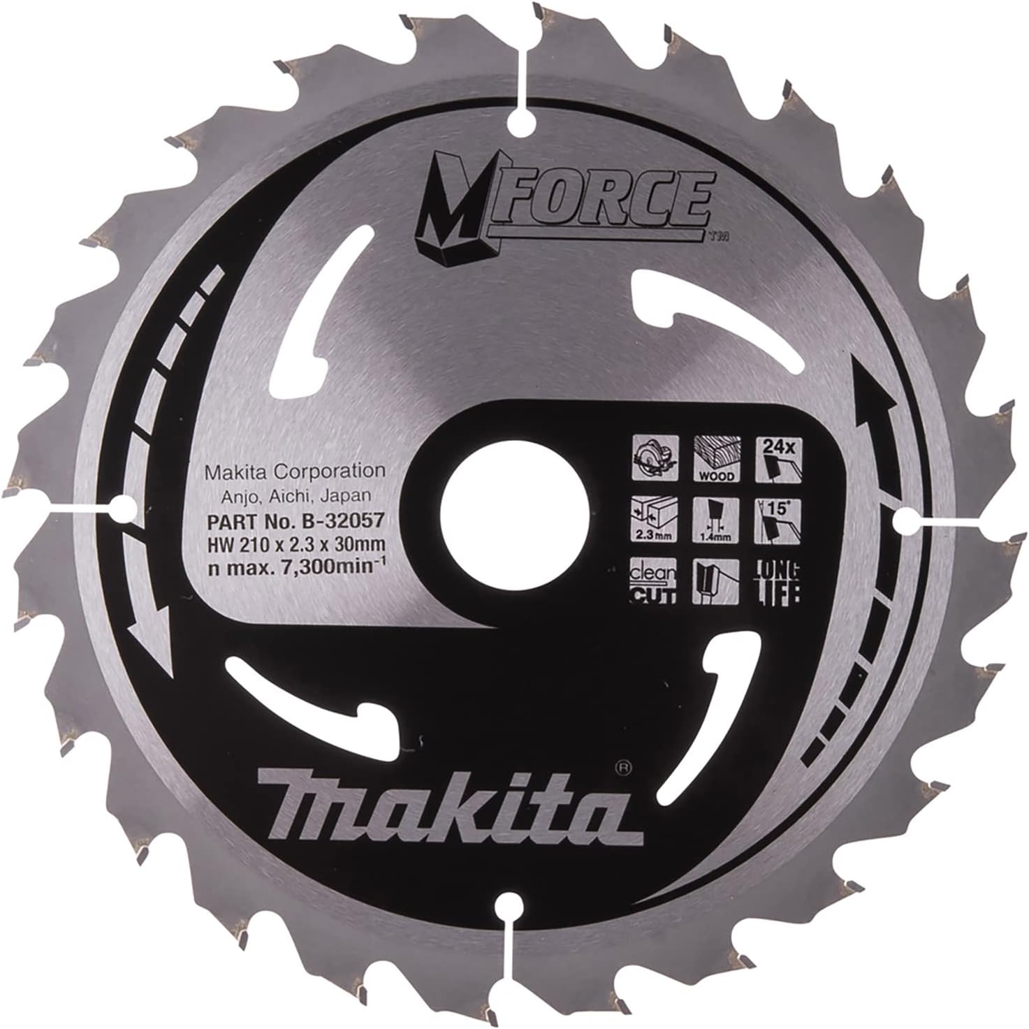 PANZA CIRCULAR M-FORCE LEMN 210X30X24