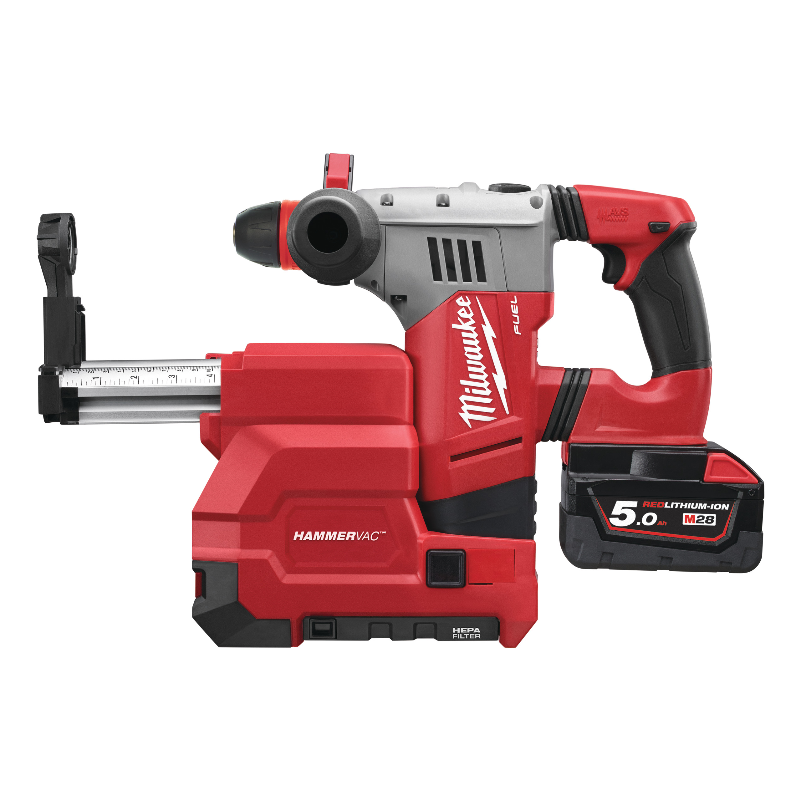 Ciocan rotopercutor SDS-plus cu extractor praf dedicat M28 FUEL™ cu mandrină FIXTEC™ M28CHPXDE-502C