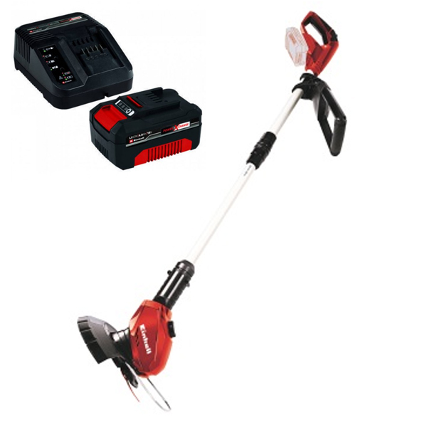 Einhell Trimmer pentru gazon cu acumulator si incarcator PXC GE-CT 18 Li + starterkit 4.0ah