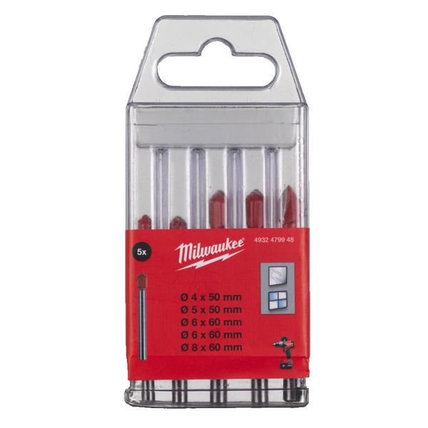 Milwaukee Set burghie pentru sticla si placi ceramice 4932479948