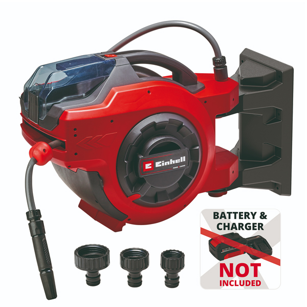 Einhell Tambur cu furtun 30 m fara fir (apa) GE-HR 18/30 Li-Solo