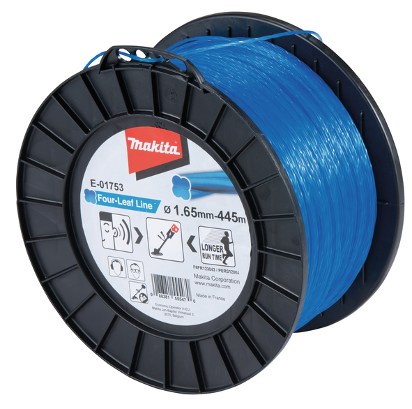 FOUR-LEAF NYLON CORD 1.65-445M MAKITA Fir rezerva tambur 1.65mm-445M MAKITA