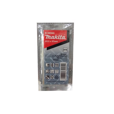 SET 10 BURGHIE METAL HSS-R CYL 2.5X57