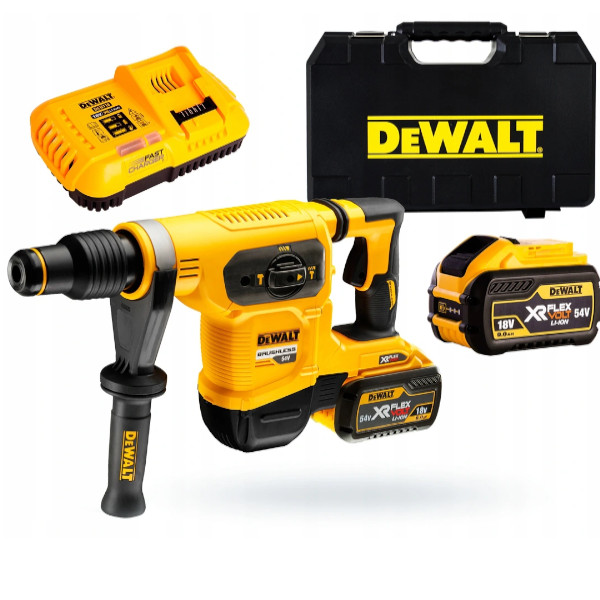 DeWalt Ciocan rotopercutor SDS-Max FLEXVOLT de 54V XR, 40 mm - 2 X 9Ah DCH481X2-QW