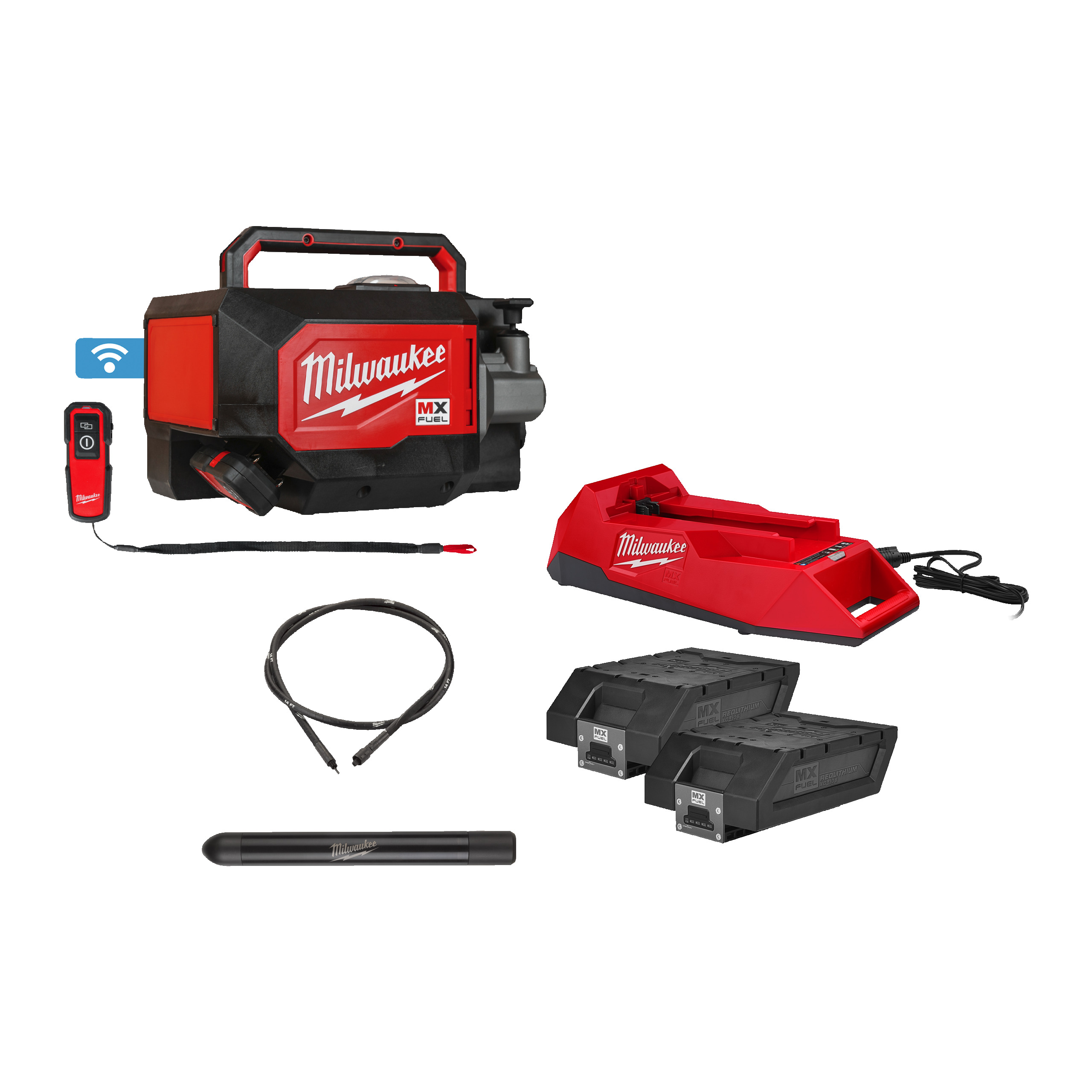 Vibrator de beton MX FUEL™ cu servietă MXFCVBCKIT-602
