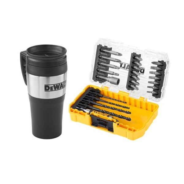 DeWalt Set de burghie 25pc și cană de băutură DT70707-QZ