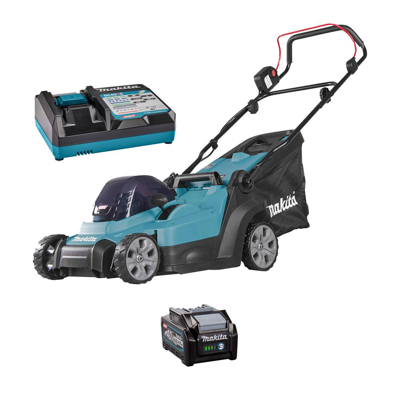 Masina de tuns gazon XGT, cutit 38cm cu acumulator 40Vmax si incarcator LM003GM103