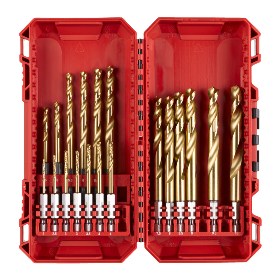 Milwaukee Set burghie 19 buc. Metal-Titan HSS-G HEX