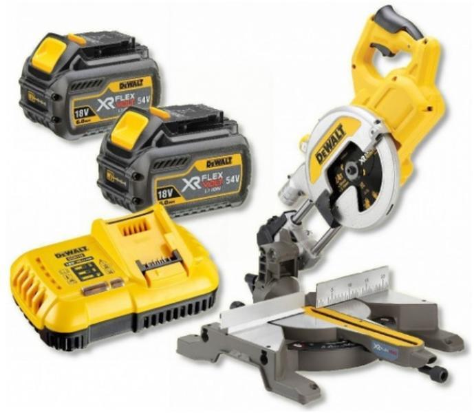 Dewalt Fierestrau circular stationar cu acumulator 54 V DCS777T2-QW