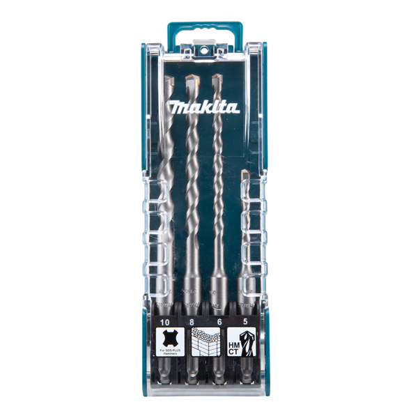 Makita Set 4 burghie TCT SDS-PLUS 5-10 mm