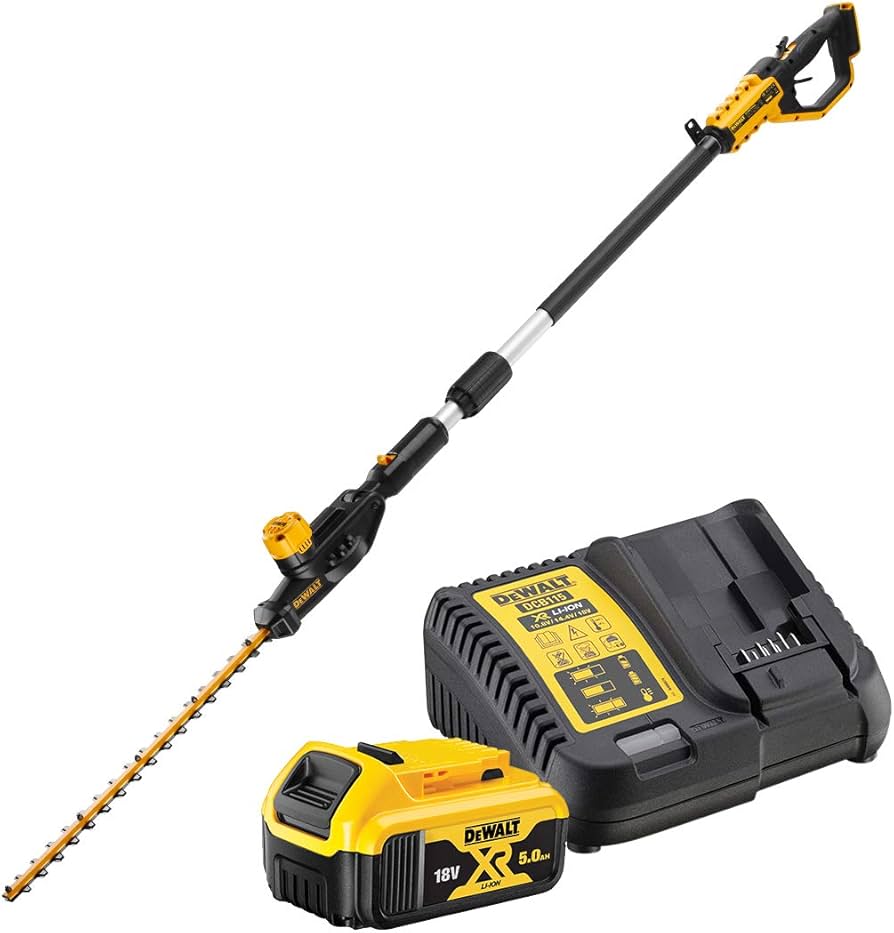 Foarfecă pentru gard viu la inaltime 18V XR - 1x 5.0Ah DCMPH566P1-QW