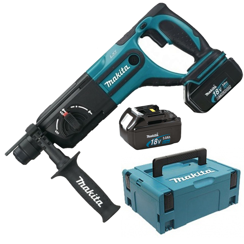 Ciocan rotopercutor cu 2 acumulatori Li-Ion, 18V, 3Ah, 2J DHR241RFJ