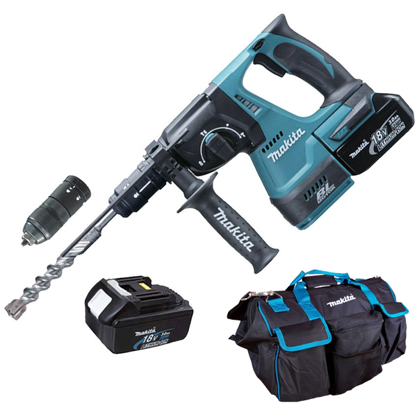 Ciocan rotopercutor cu 2 acumulatori Li-Ion, 18V, 5Ah, 2J DHR243RTEX