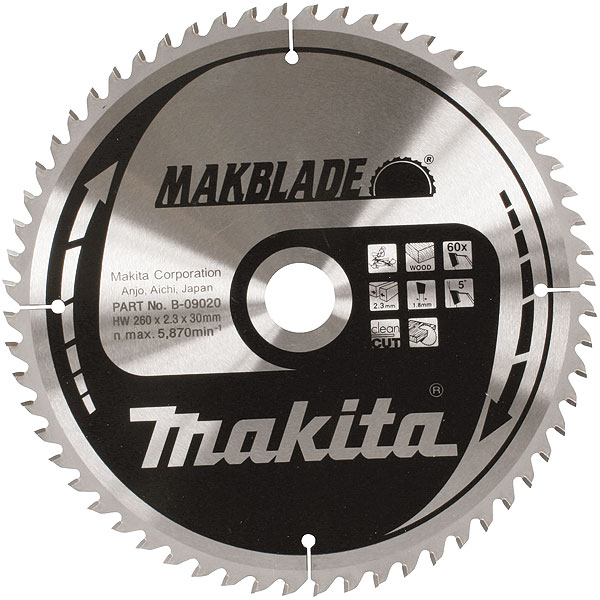 PANZA CIRCULAR MAKBLADE LEMN 260X30X100