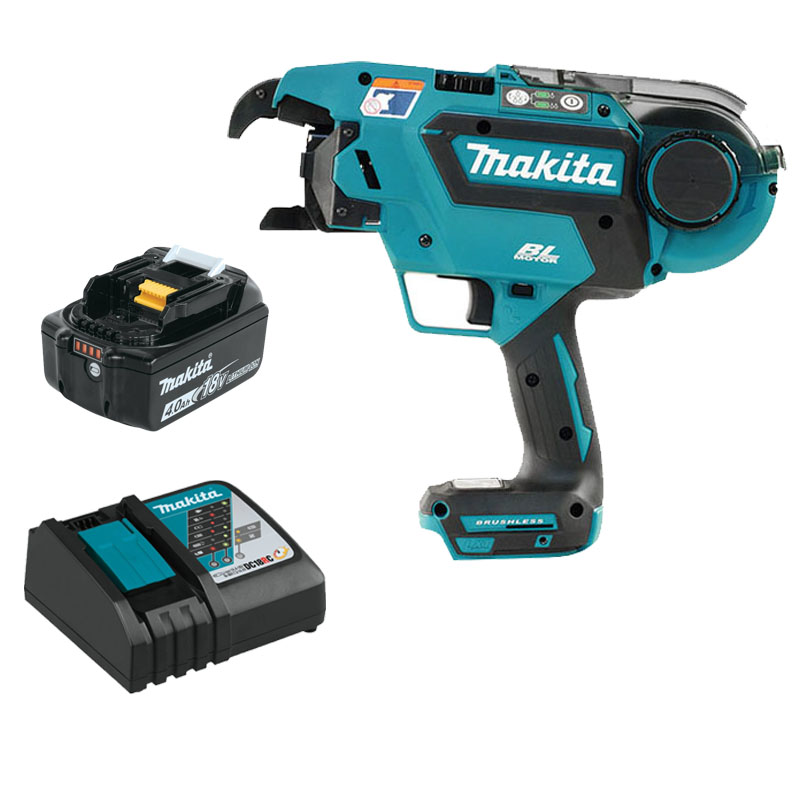 Maşină de legat fier beton cu 1 acumulator Li-Ion 18V 3Ah DTR180ZK + BL1830B + DC18RC