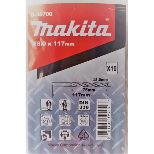 SET 10 BURGHIE METAL HSS-R CYL 8X117