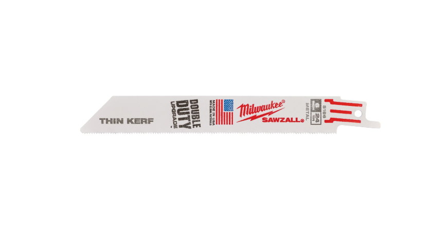 Milwaukee Pânza THIN KERF 150mm x 24 Tpi - 5 pc Lama pentru fierastrau sabie