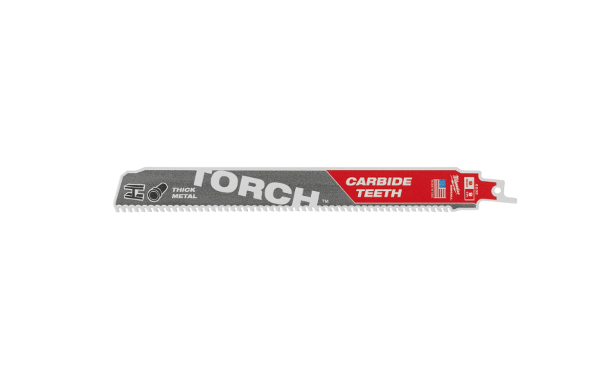 Milwaukee Pânza Heavy Duty TORCH™ cu dinți din carbură pentru lucrări de demolare TCT TORCH 230mm x 8 Tpi - 1 pc Lama fierastrau sabie