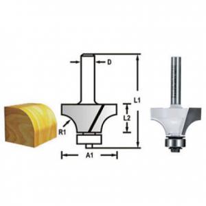 FREZA LEMN ROUNDOVER 8X19X9,5