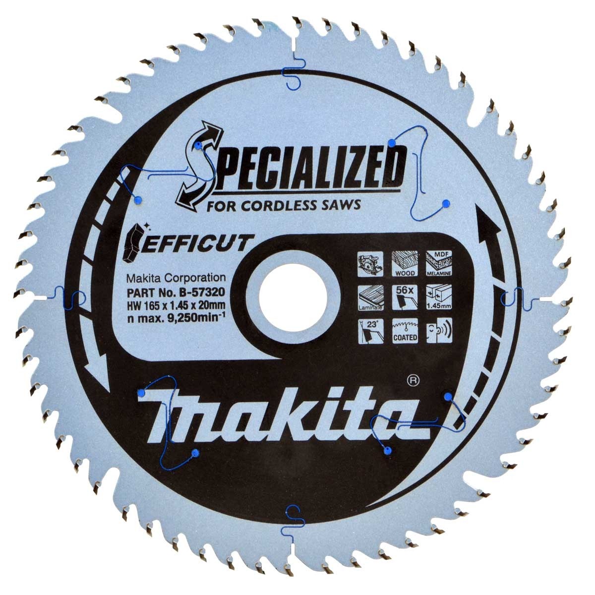 PANZA CIRCULAR EFFICUT LEMN 305X30X100