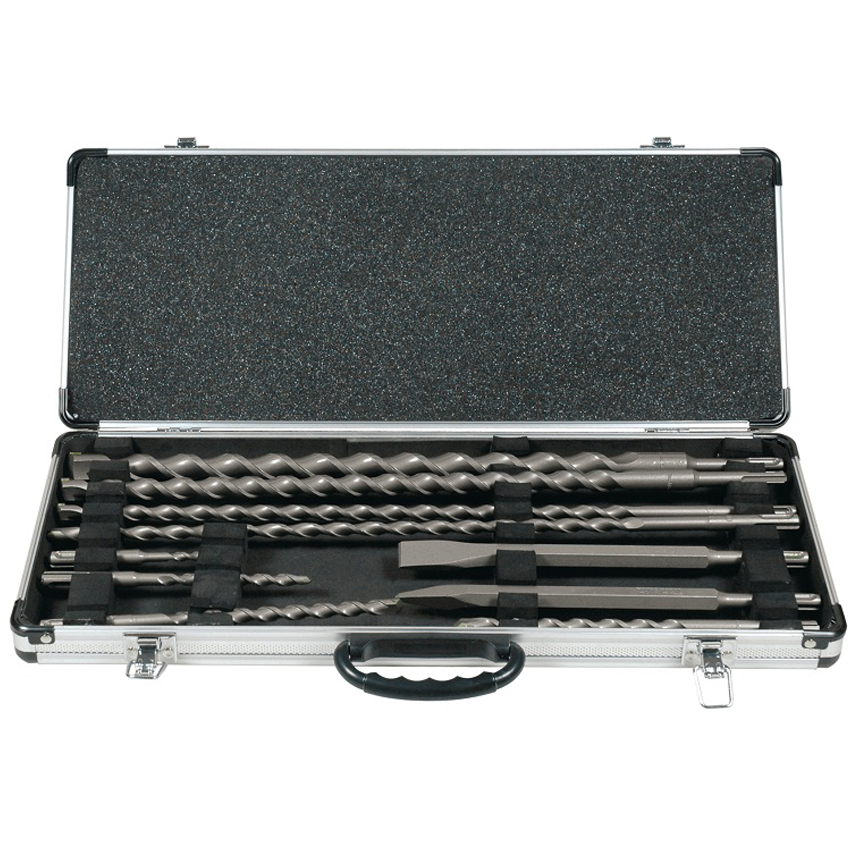 SET 10 DALTI/BURGHIE VALIZA SDS-PLUS 250MM