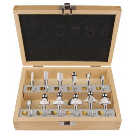 SET 12 FREZE PENTRU LEMN 8MM