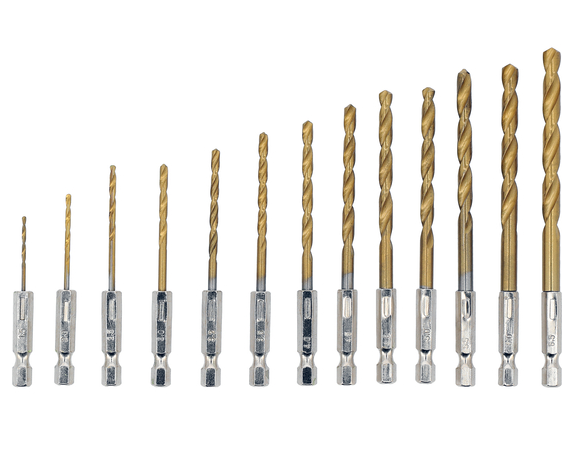 Set burghie pentru metal prindere HEX, 13 BUC 21655 STHOR