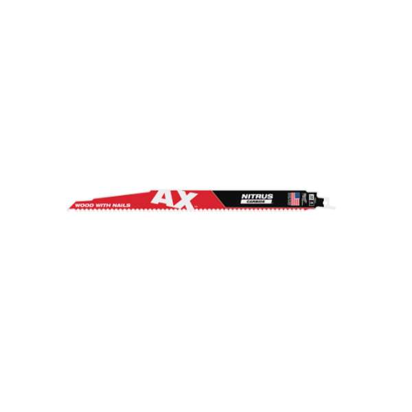 Pânză de ferăstrău sabie profesională Milwaukee SAWZALL™ Heavy Duty AX™ NITRUS CARBIDE™ 300 mm (cod piesă: 48477253)