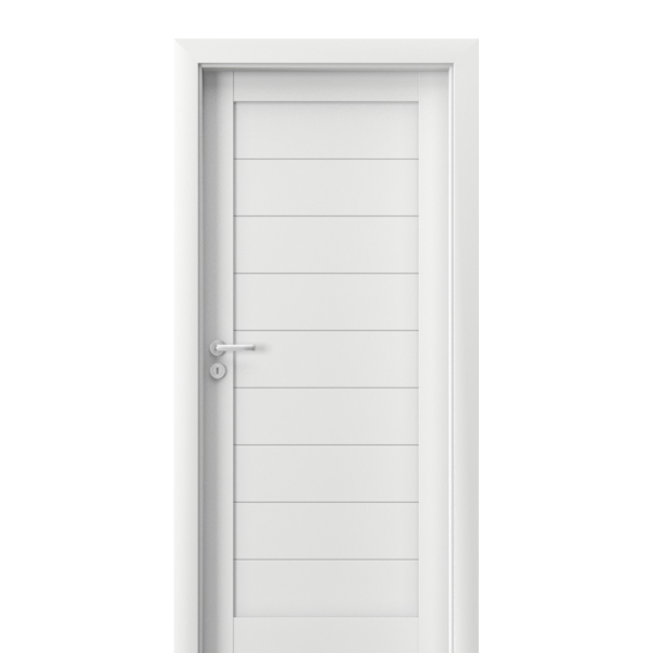 Foaie de ușă de interior cu finisaj sintetic, porta decor albă, Verte Home C0