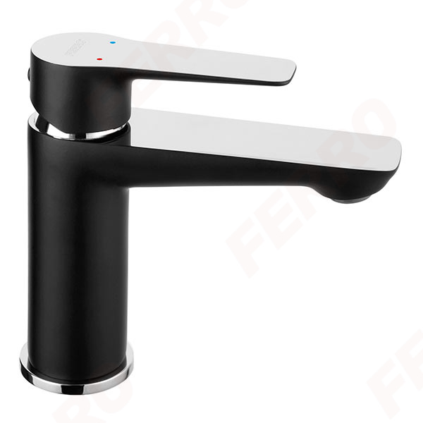 Baterie pentru lavoar Ferro, Adore, Negru – Crom