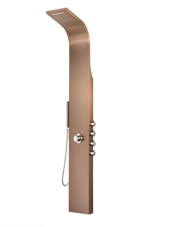 Panou de dus cu termostat, Mona, Bronz, Wellis
