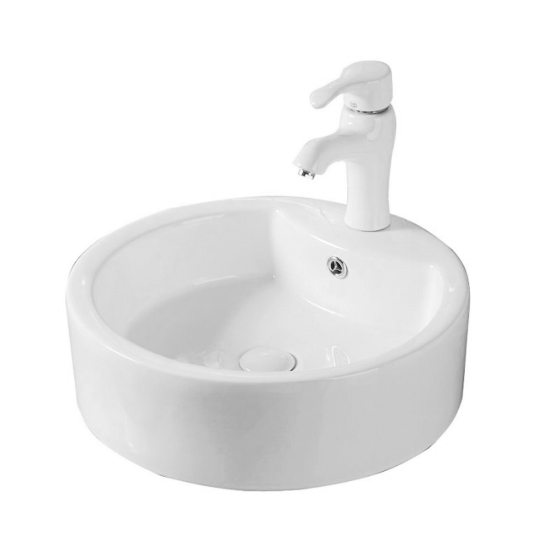 Lavoar pe blat Manitoba New, Fluminia, 48.5 cm, alb