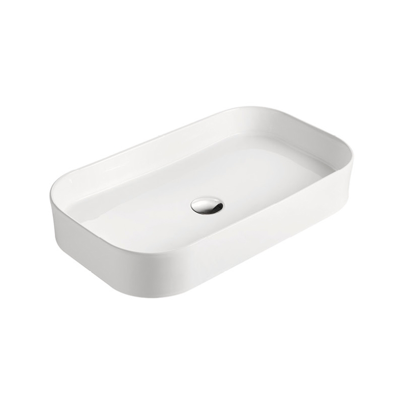 Lavoar pe blat Capri, Fluminia, 65 cm, alb