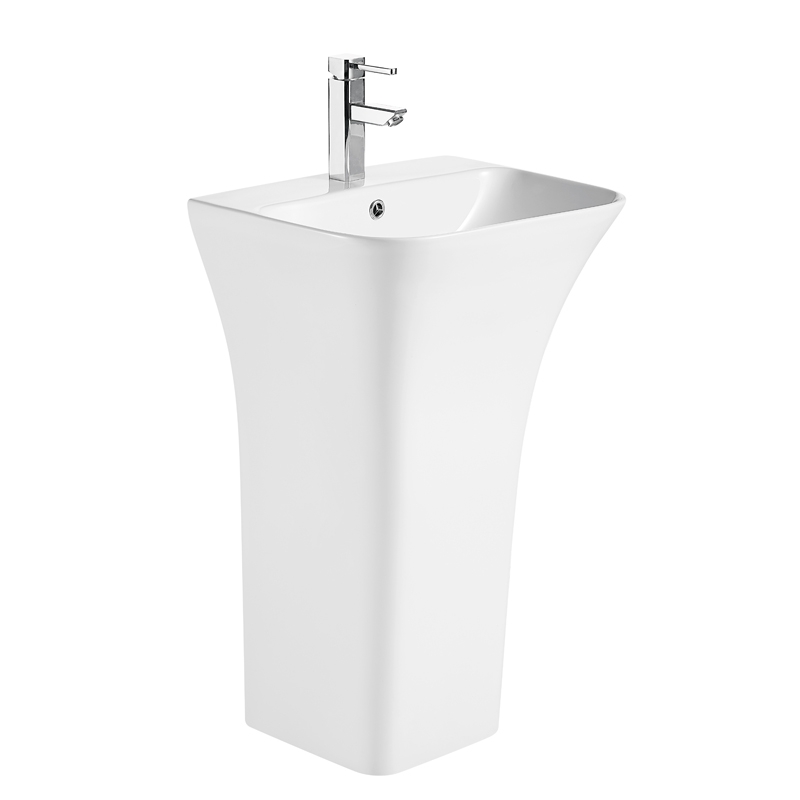 Lavoar stativ Aramis, Fluminia, 55 cm, back-to-wall, alb