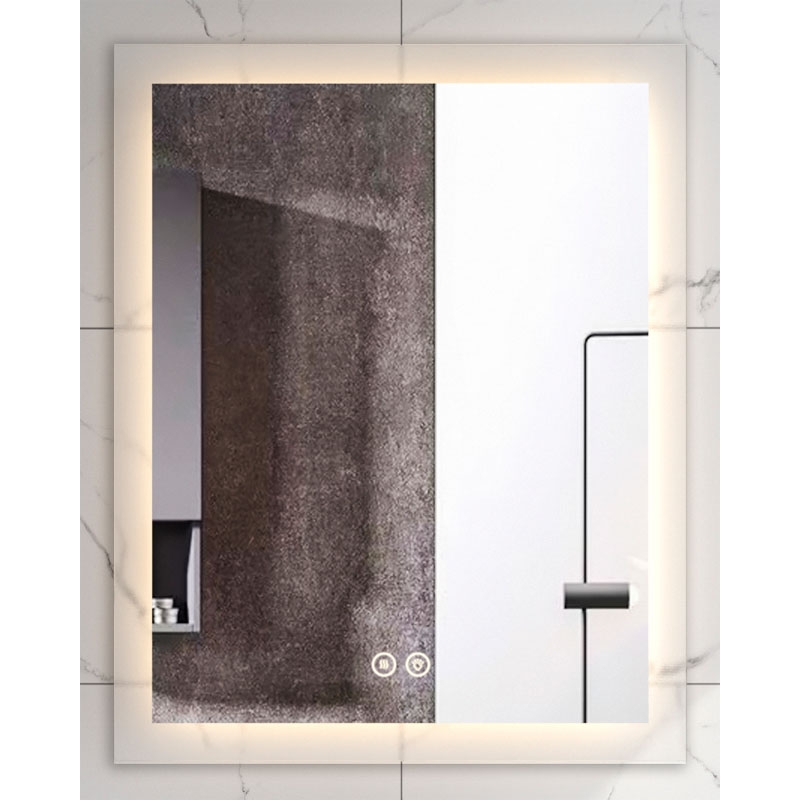 Oglinda dreptunghiulara Miro, Fluminia, iluminare LED, 60 x 75 cm
