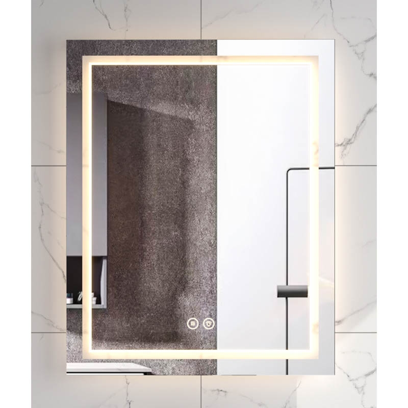 Oglinda dreptunghiulara Ando, Fluminia, iluminare LED, 60 x 75 cm