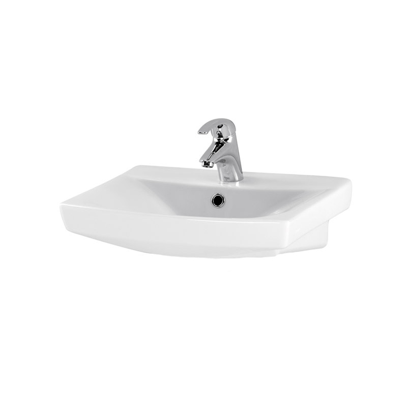 Lavoar suspendat Carina, 50 cm, Cersanit, alb