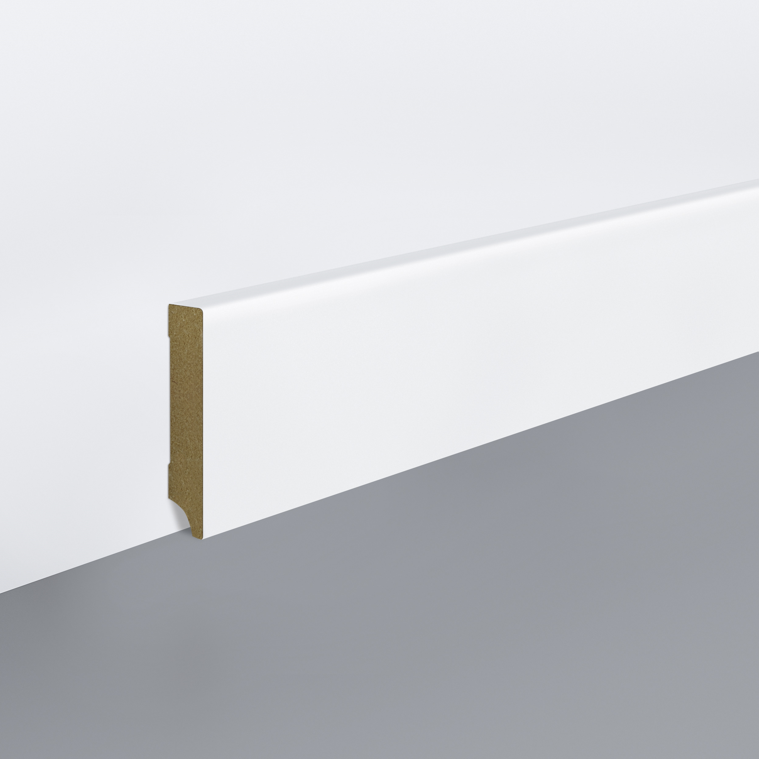 Plinta MDF Egger, Cubic- Hamburg 8 cm, alb